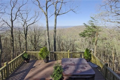 Views for miles from the decks of this beautiful mountain home on Bent Tree Golf Course in Georgia - for sale on GolfHomes.com, golf home, golf lot