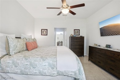 Impeccably maintained 2022 construction shows comparable to new on Burnt Store Golf Club in Florida - for sale on GolfHomes.com, golf home, golf lot