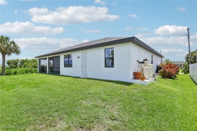 Impeccably maintained 2022 construction shows comparable to new on Burnt Store Golf Club in Florida - for sale on GolfHomes.com, golf home, golf lot