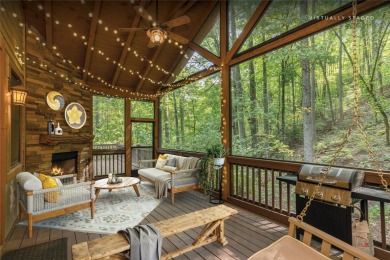 Tucked at the end of a quiet street beside a tranquil mountain on Bear Lake Golf Club in North Carolina - for sale on GolfHomes.com, golf home, golf lot