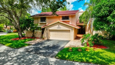 Stunning two story single family home nestled in the sought on Deer Creek Golf Club in Florida - for sale on GolfHomes.com, golf home, golf lot