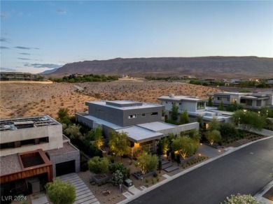 Architectural masterpiece features a warm aesthetic with wood on Bears Best Las Vegas Golf Club in Nevada - for sale on GolfHomes.com, golf home, golf lot