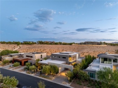 Architectural masterpiece features a warm aesthetic with wood on Bears Best Las Vegas Golf Club in Nevada - for sale on GolfHomes.com, golf home, golf lot