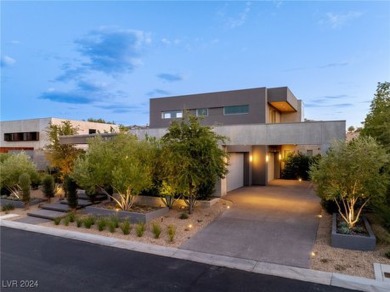 Architectural masterpiece features a warm aesthetic with wood on Bears Best Las Vegas Golf Club in Nevada - for sale on GolfHomes.com, golf home, golf lot