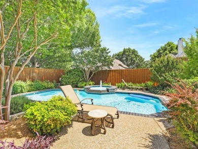 Welcome to this stunning home with a private backyard oasis on The Courses at Watters Creek in Texas - for sale on GolfHomes.com, golf home, golf lot