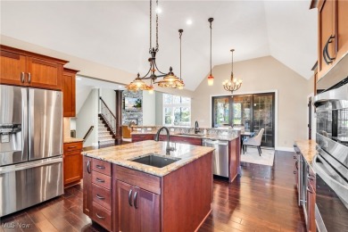 Exceptional luxury living on the 3rd green of private Red Tail on Hilliard Lakes Country Club in Ohio - for sale on GolfHomes.com, golf home, golf lot