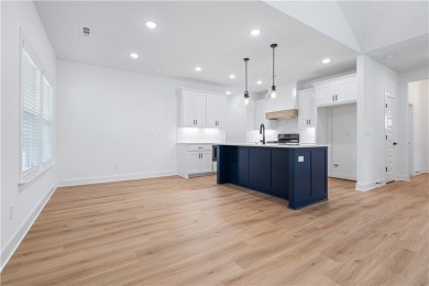 Stunning new construction home on a completely flat .37 acre on Bella Vista Country Club - Highlands in Arkansas - for sale on GolfHomes.com, golf home, golf lot