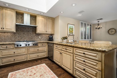 Experience the stunning sunsets of this French Country charmer on The Springs Country Club in California - for sale on GolfHomes.com, golf home, golf lot