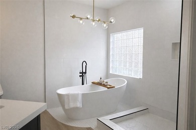 Single-story pool home located in the gated Southern Highlands on Southern Highlands Golf Club in Nevada - for sale on GolfHomes.com, golf home, golf lot