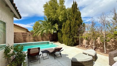 Single-story pool home located in the gated Southern Highlands on Southern Highlands Golf Club in Nevada - for sale on GolfHomes.com, golf home, golf lot