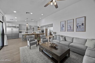 This wonderful home designed by SoHome Scottsdale has undergone on Sanctuary Golf Course At WestWorld in Arizona - for sale on GolfHomes.com, golf home, golf lot