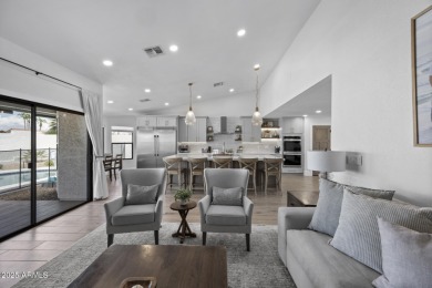 This wonderful home designed by SoHome Scottsdale has undergone on Sanctuary Golf Course At WestWorld in Arizona - for sale on GolfHomes.com, golf home, golf lot