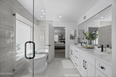 This wonderful home designed by SoHome Scottsdale has undergone on Sanctuary Golf Course At WestWorld in Arizona - for sale on GolfHomes.com, golf home, golf lot