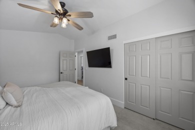 This wonderful home designed by SoHome Scottsdale has undergone on Sanctuary Golf Course At WestWorld in Arizona - for sale on GolfHomes.com, golf home, golf lot