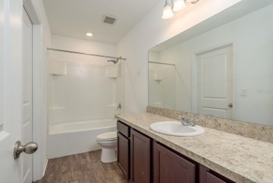 Built in 2021, this 3 bedroom, 2.5 bathroom home in the highly on The Links of Lake Bernadette in Florida - for sale on GolfHomes.com, golf home, golf lot