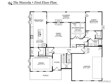 This is a to-be-built home! The Waverly features 6 bedrooms, 5.5 on Brickshire Golf Club in Virginia - for sale on GolfHomes.com, golf home, golf lot