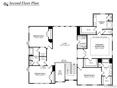 This is a to-be-built home! The Waverly features 6 bedrooms, 5.5 on Brickshire Golf Club in Virginia - for sale on GolfHomes.com, golf home, golf lot