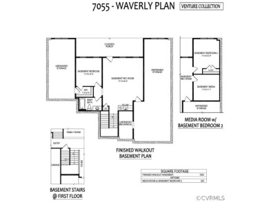 This is a to-be-built home! The Waverly features 6 bedrooms, 5.5 on Brickshire Golf Club in Virginia - for sale on GolfHomes.com, golf home, golf lot