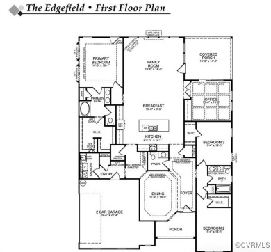 The Edgefield is a ranch home featuring four bedrooms on Highlands Golfers Club in Virginia - for sale on GolfHomes.com, golf home, golf lot