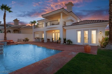 Experience refined desert living in this 3,646 sq. ft. estate on South Shore At Lake Las Vegas in Nevada - for sale on GolfHomes.com, golf home, golf lot