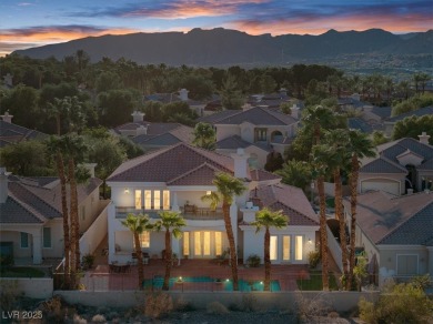 Experience refined desert living in this 3,646 sq. ft. estate on South Shore At Lake Las Vegas in Nevada - for sale on GolfHomes.com, golf home, golf lot