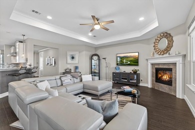 Experience refined living with breathtaking water and sunset on Frisco Lakes Golf Course in Texas - for sale on GolfHomes.com, golf home, golf lot