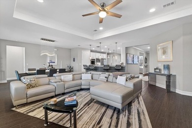 Experience refined living with breathtaking water and sunset on Frisco Lakes Golf Course in Texas - for sale on GolfHomes.com, golf home, golf lot