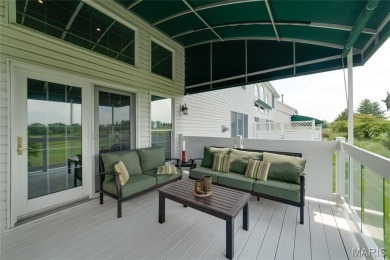STUNNING 1.5 story villa overlooking the 8th green of on Winghaven Country Club in Missouri - for sale on GolfHomes.com, golf home, golf lot