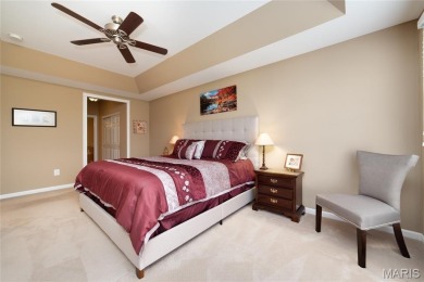 STUNNING 1.5 story villa overlooking the 8th green of on Winghaven Country Club in Missouri - for sale on GolfHomes.com, golf home, golf lot
