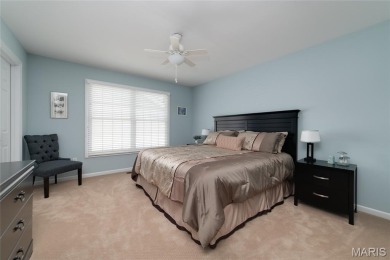 STUNNING 1.5 story villa overlooking the 8th green of on Winghaven Country Club in Missouri - for sale on GolfHomes.com, golf home, golf lot