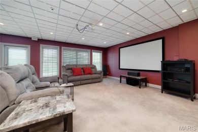 STUNNING 1.5 story villa overlooking the 8th green of on Winghaven Country Club in Missouri - for sale on GolfHomes.com, golf home, golf lot