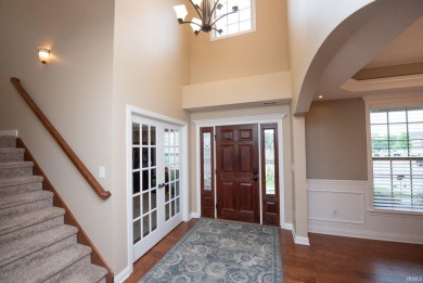 This stunning home is situated at the end of a peaceful on Coyote Crossing Golf Course in Indiana - for sale on GolfHomes.com, golf home, golf lot