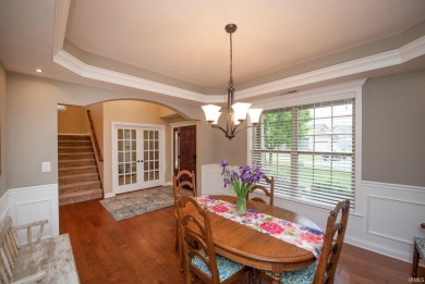 This stunning home is situated at the end of a peaceful on Coyote Crossing Golf Course in Indiana - for sale on GolfHomes.com, golf home, golf lot