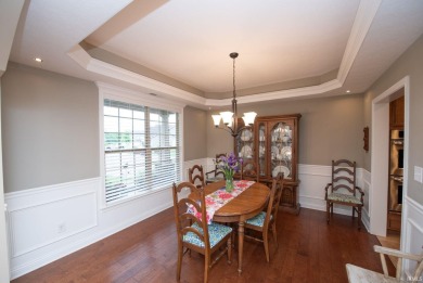 This stunning home is situated at the end of a peaceful on Coyote Crossing Golf Course in Indiana - for sale on GolfHomes.com, golf home, golf lot