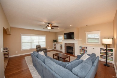 This stunning home is situated at the end of a peaceful on Coyote Crossing Golf Course in Indiana - for sale on GolfHomes.com, golf home, golf lot