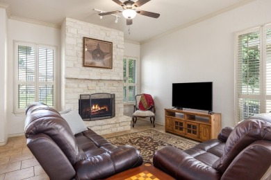 Charming garden home with lovely front courtyard sits across on The Club At Comanche Trace in Texas - for sale on GolfHomes.com, golf home, golf lot