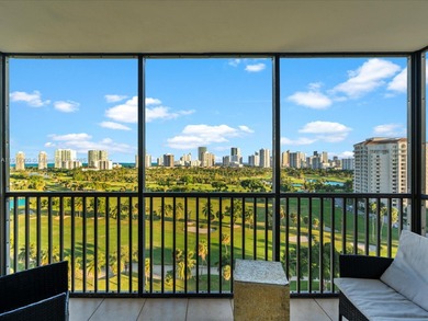 Views on views. This 16th-floor Coronado beauty puts Aventura at on Turnberry Isle Resort and Club in Florida - for sale on GolfHomes.com, golf home, golf lot