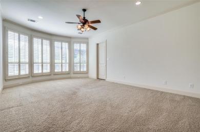 Nestled on a premier GOLF COURSE lot overlooking the tee box of on Lantana Golf Club in Texas - for sale on GolfHomes.com, golf home, golf lot