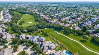 Nestled on a premier GOLF COURSE lot overlooking the tee box of on Lantana Golf Club in Texas - for sale on GolfHomes.com, golf home, golf lot