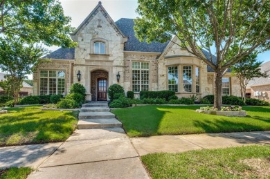 Nestled on a premier GOLF COURSE lot overlooking the tee box of on Lantana Golf Club in Texas - for sale on GolfHomes.com, golf home, golf lot