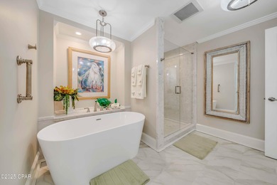 Experience FULLY FURNISHED luxury waterfront living in Panama on Bay Point Resort Golf Club in Florida - for sale on GolfHomes.com, golf home, golf lot