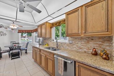 Updates abound in this move-in-ready 2-bed,2-bath,2+car garage on Sun City Riverview Golf Course in Arizona - for sale on GolfHomes.com, golf home, golf lot