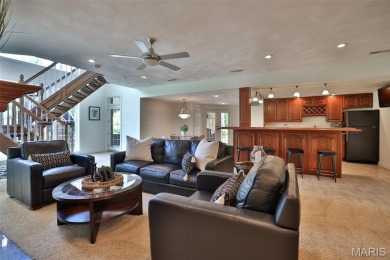 GOLF COURSE LIVING AT ITS FINEST! This custom atrium ranch on Sunset Hills Country Club in Illinois - for sale on GolfHomes.com, golf home, golf lot