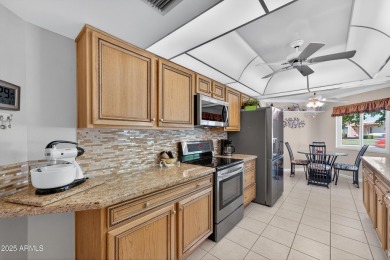 Updates abound in this move-in-ready 2-bed,2-bath,2+car garage on Sun City Riverview Golf Course in Arizona - for sale on GolfHomes.com, golf home, golf lot