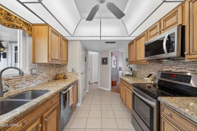 Updates abound in this move-in-ready 2-bed,2-bath,2+car garage on Sun City Riverview Golf Course in Arizona - for sale on GolfHomes.com, golf home, golf lot