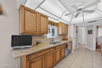 Updates abound in this move-in-ready 2-bed,2-bath,2+car garage on Sun City Riverview Golf Course in Arizona - for sale on GolfHomes.com, golf home, golf lot