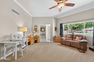 Updates abound in this move-in-ready 2-bed,2-bath,2+car garage on Sun City Riverview Golf Course in Arizona - for sale on GolfHomes.com, golf home, golf lot