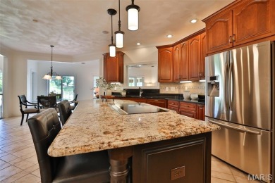 GOLF COURSE LIVING AT ITS FINEST! This custom atrium ranch on Sunset Hills Country Club in Illinois - for sale on GolfHomes.com, golf home, golf lot