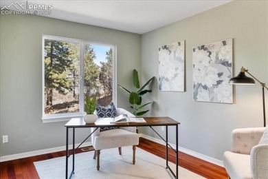 Exquisitely located on the edge of 22 acres of HOA owned forest on The Ridge At Castle Pines North in Colorado - for sale on GolfHomes.com, golf home, golf lot