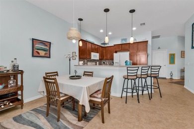 STUNNING VIEW of fountain, water, 1st hole at this well cared on Kings Gate Golf Club in Florida - for sale on GolfHomes.com, golf home, golf lot